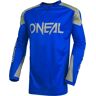 Oneal Matrix Ridewear Motocross Jersey Cinzento Azul XL