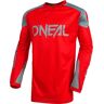 Oneal Matrix Ridewear Motocross Jersey Cinzento Vermelho S