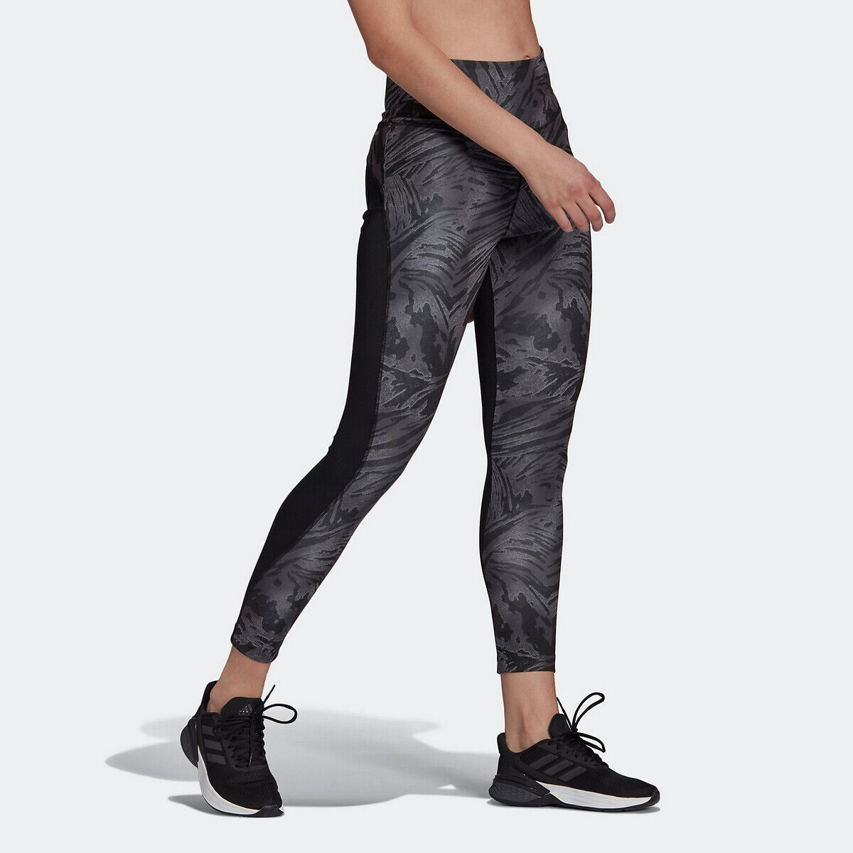 Adidas Performance Leggings 7/8 estampados com logótipo   Preto