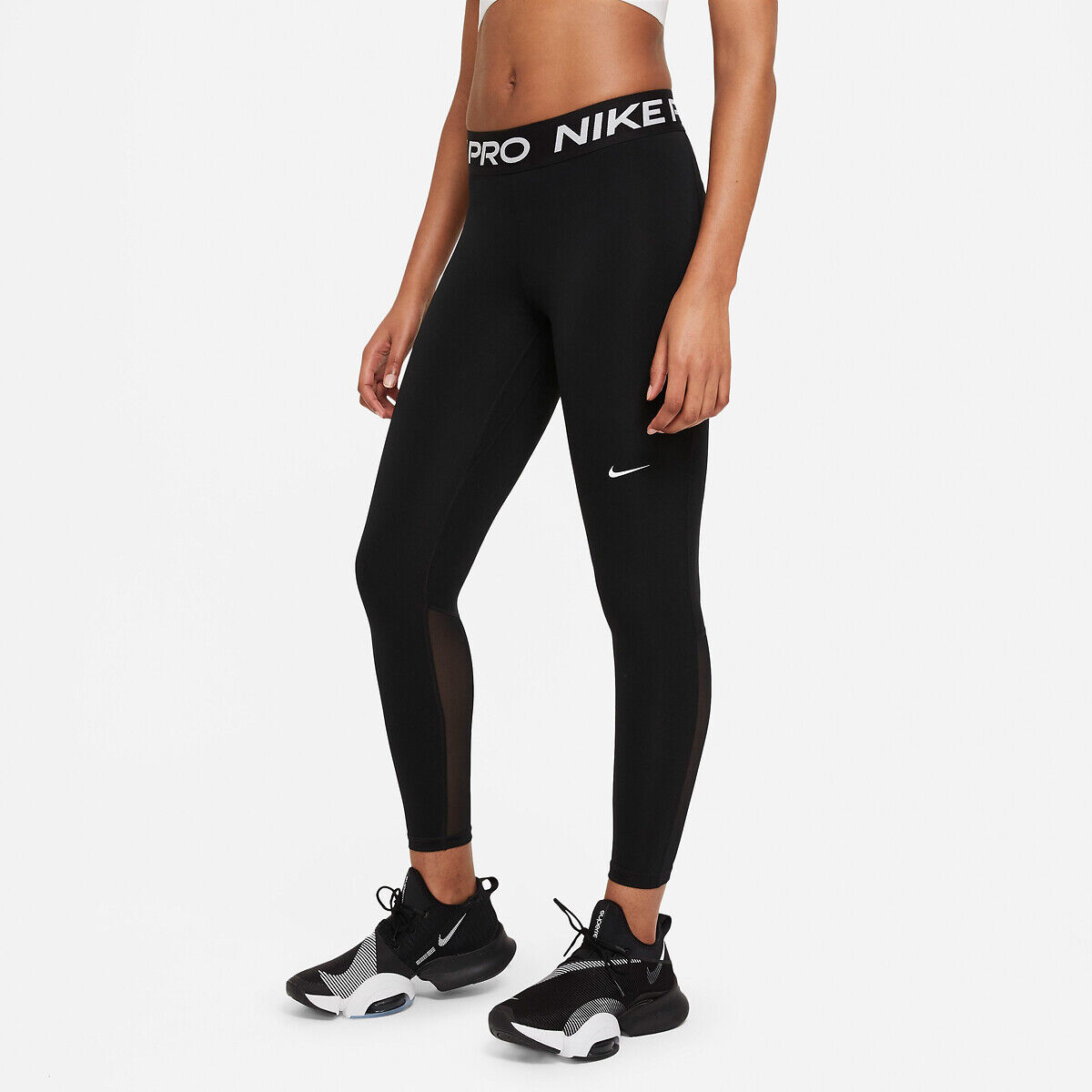 Nike Leggings de desporto com logótipo na perneira   Preto