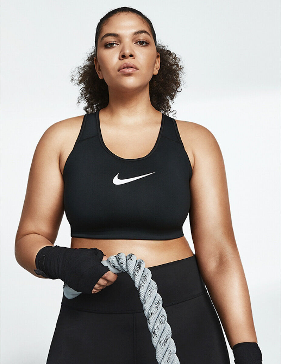 Nike Soutien de desporto Nike Swoosh   Preto/Branco