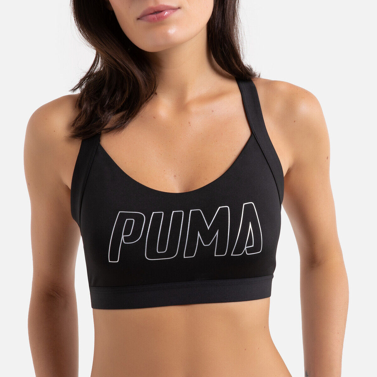 Puma Soutien de desporto modelo Training bra   Preto/Branco