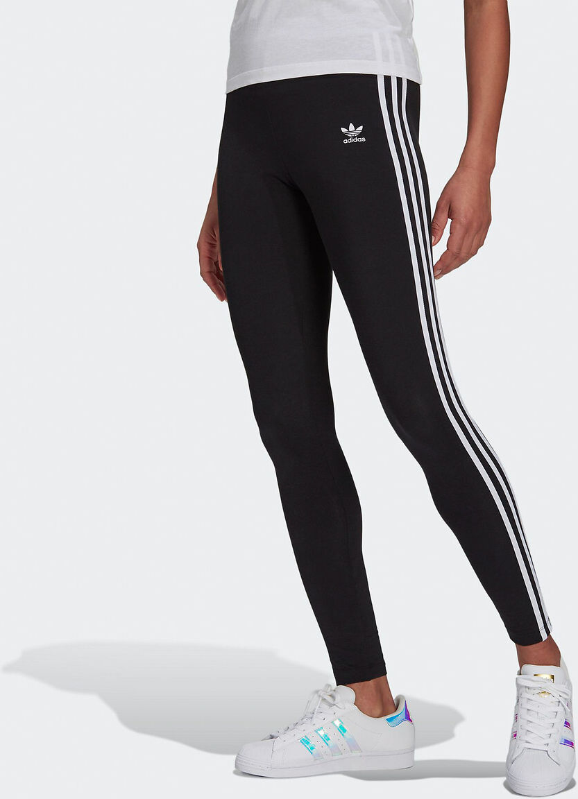 Adidas Originals Leggings Adicolor 3 listas   Preto