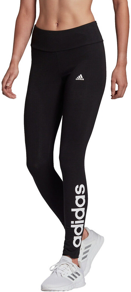 Adidas Performance Leggings com logótipo, cintura subida   Preto