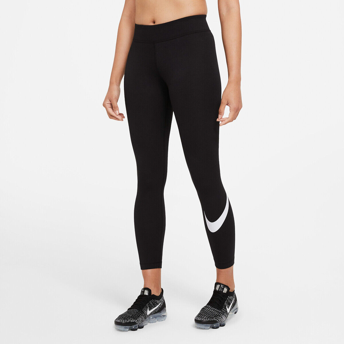 Nike Leggings com um motivo na perneira   Preto