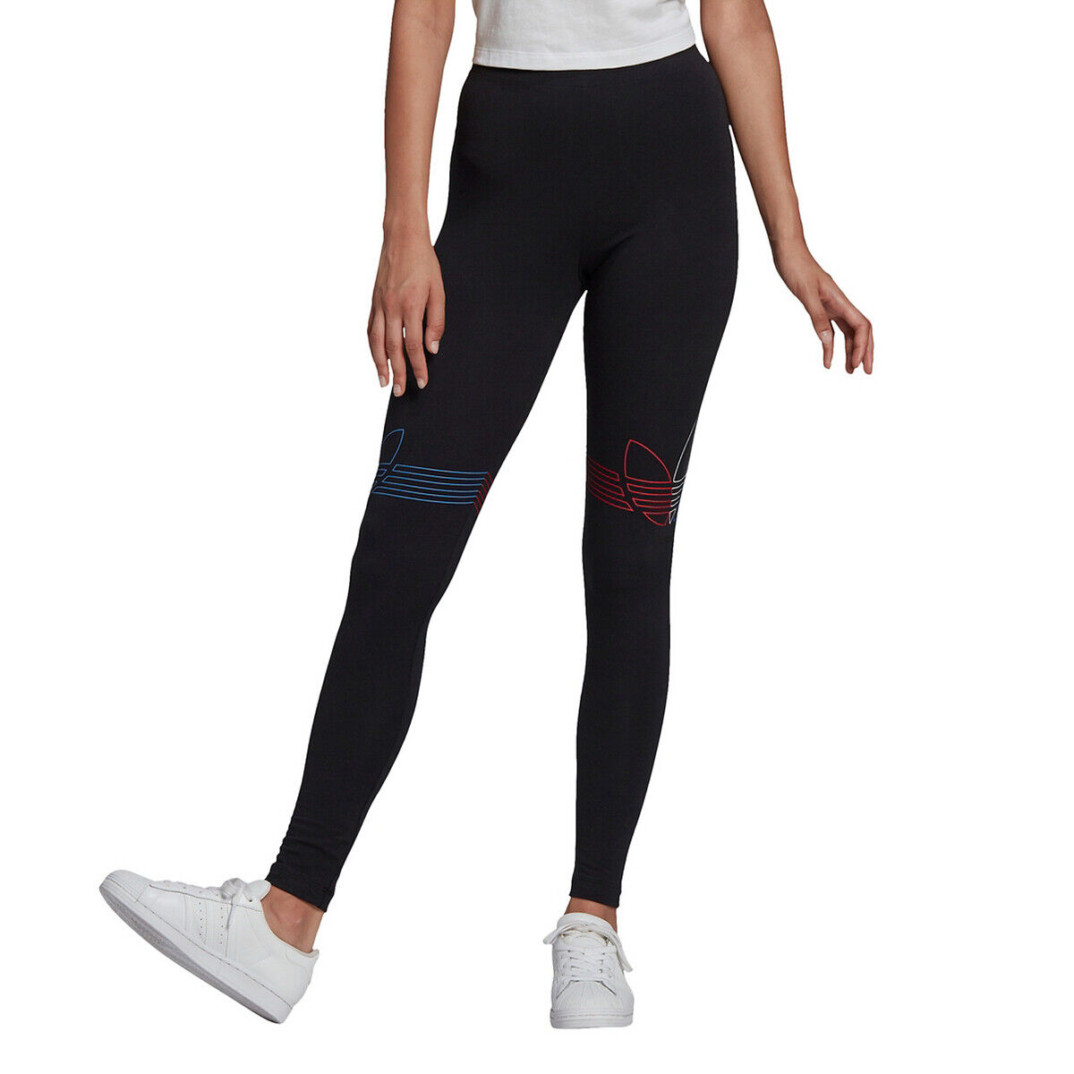 Adidas Originals Leggings com logótipo   Preto