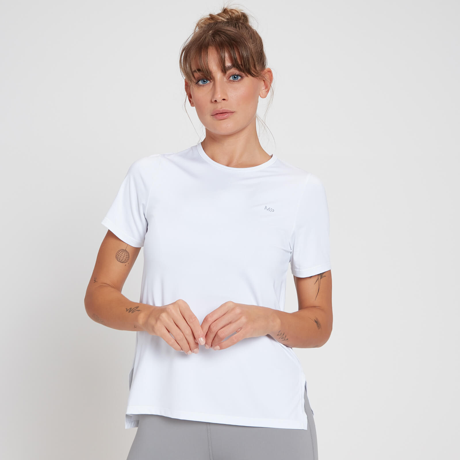 MP T-shirt Velocity da MP para Senhora - Branco  - XXS