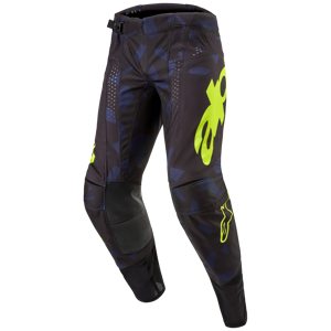 Alpinestars Techstar Rantera Crossbyxor Svart-Marinblå-Gul Fluo