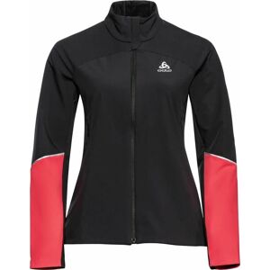 Odlo Women's Engvik Jacket Black/Poppy Red S, Black/Poppy Red