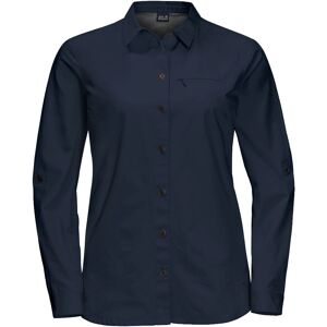 Jack Wolfskin Lakeside Roll-Up Shirt Midnight Blue Women (Storlek: M)