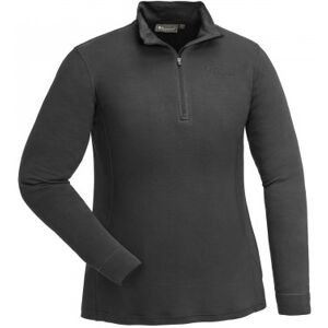 Pinewood Abisko Merino Base Layer Half Zip Dam 3406 - Svart (Storlek: Medium)