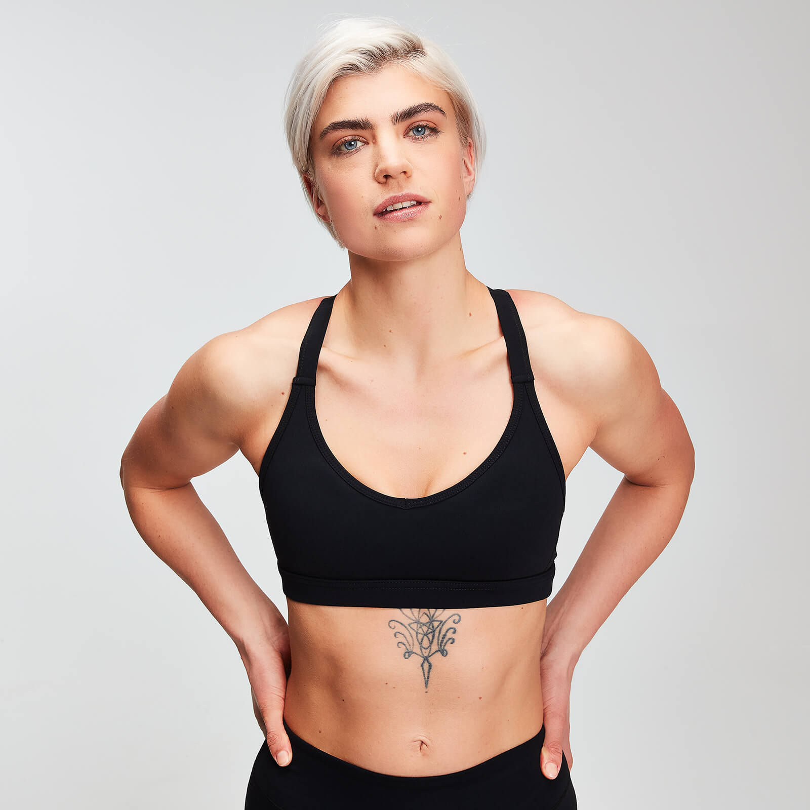 MP Power Mesh Sports Bra för kvinnor – Svart - XL