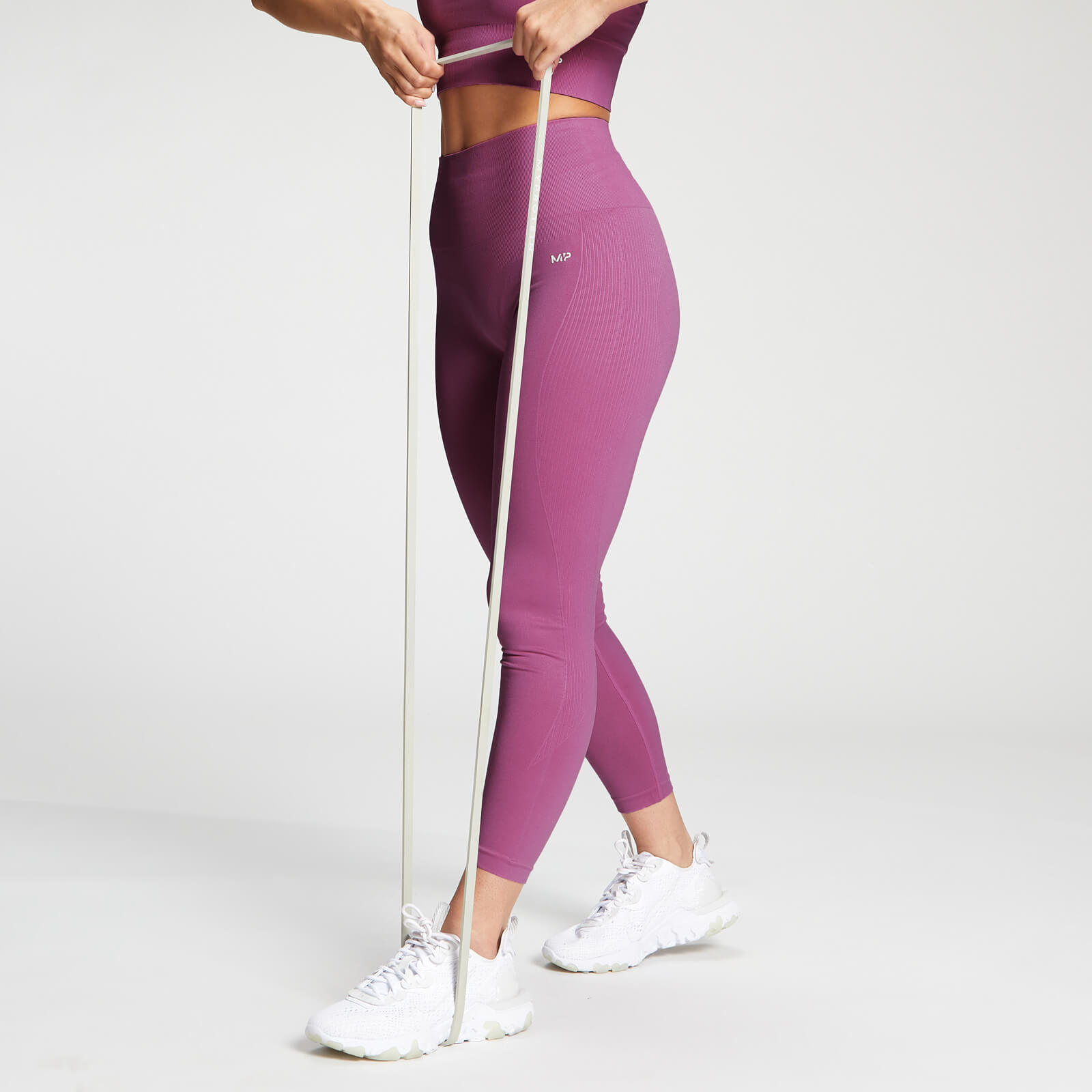 MP Dámske Shape Seamless 7/8 Legíny - Fialové - XXL