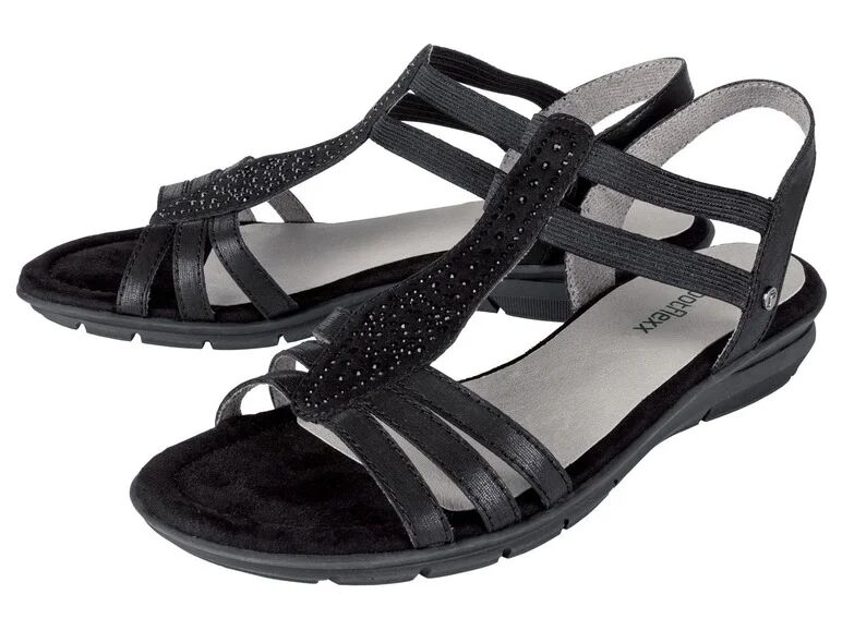 Footflexx Dámske sandále (39, čierna)