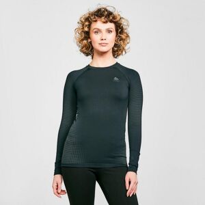 Odlo Women's Performance Warm Long Sleeve Base Layer Top - Black, Black 16