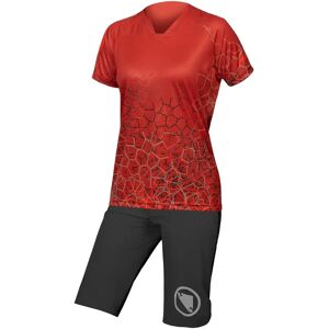 ENDURA Singletrack Print LTD Women's Set (cycling jersey + cycling shorts) Women's Set (2 pieces), Cycling clothing