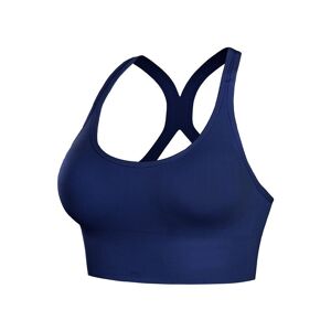 Unbranded (Blue, L) Women's sports bra breathable vest fitness shockproof