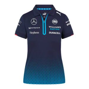 Puma 2024 Williams Racing Team Polo Shirt (Navy) - Womens - Small - Size 10 Female
