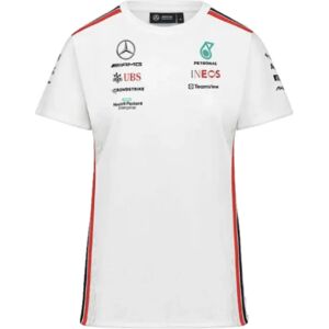 Puma 2023 Mercedes-AMG Team Driver Tee (White) - Ladies - Small - Size 10 Female