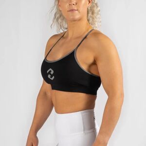 Heavy Rep Gear Free Flow Icon Black / Grey Sports Bra