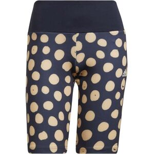 adidas Womens Farm Print Bike Short Size: Extra Small, Colour: Ink