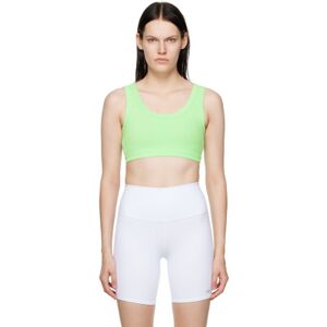 Alo Green Wellness Sport Bra  - Ultramint - Size: Large - female