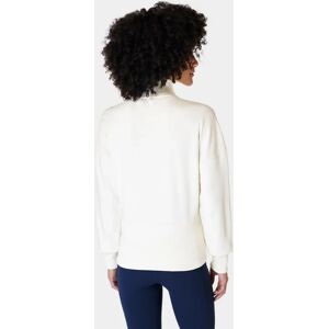 Sweaty Betty After Class Zip Up Sweatshirt, Lily White - Lily White - Female - Size: L