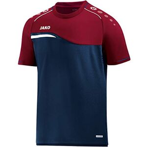 JAKO Women's Competition 2.0 T-Shirt, Navy/Dark Red, 40