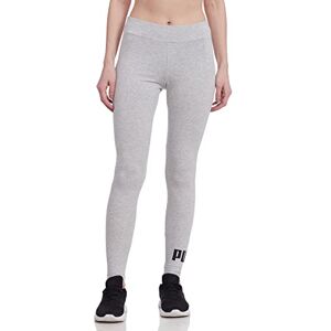 Sport leggings for women puma essentials logo light grey S