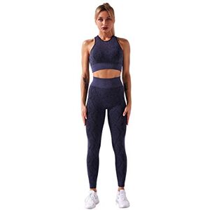 Yoga Outfits Workout Sets Sports Tracksuits Fitness High Waist Tight for Women（Bra + legging） (Black, L)