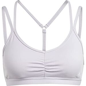 adidas Women's Yoga Essentials Light Support Sports Bra, Silver Dawn, XL