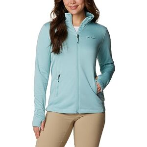 Columbia Women's W Park View Grid Fleece Full Zip Full Zip Fleece Jacket, Aqua Haze Heather, Size S