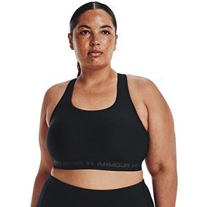 Under Armour Women's UA Crossback Mid Bra, Medium Support Sports Bra, Racer Back Bra with Removable Cups, Cooling and Sweat-Wicking Wireless Sports Bra