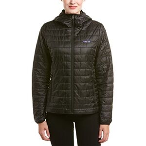 Patagonia Women Nano Puff Hoody Hiking/Climbing Jacket - Black, Large