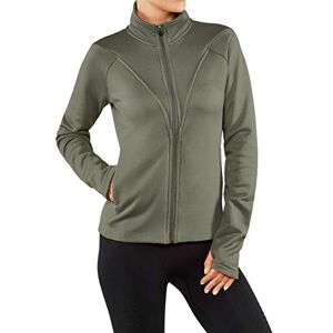 FALKE 37904 Women's Sweat Jacket, womens, Women's sweat jacket., 37904, Vetiver, M
