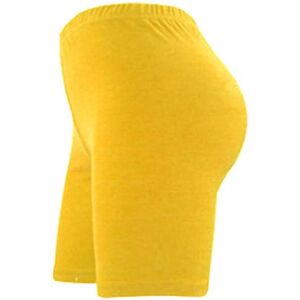 Elegant Vaps Womens Lycra Cotton Cycling Shorts Gym Shorts Above Knee Length Yoga Pants Running Leggings S-XXL (M, Yellow)