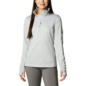 Columbia Women's W Park View Grid Fleece Half Zip Fleece Pull Over, Cirrus Grey x Heather, Size L