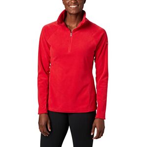Columbia Women's Glacial 4 Half Zip Fleece Pull Over, Red Lily, Size XS