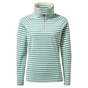 Craghoppers Women's Natalia Fleecepullover Damen Pullover Sweater, Mediterranean Blue Stripe, 40 UK