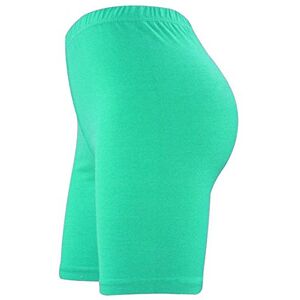 Elegant Vaps Womens Lycra Cotton Cycling Shorts Gym Shorts Above Knee Length Yoga Pants Running Leggings S-XXL (S, Jade Green)