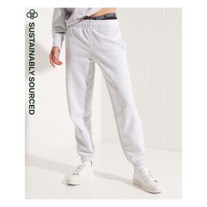Superdry Womens Organic Cotton Code Essential Joggers - Light Grey - Size 14 Uk