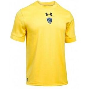 Under Armour Childrens Unisex Asm Clermont Auvergne Short Sleeve Youths Rugby Top 1300255 735 - Yellow - Size Small