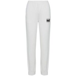 Hugo Womens Manifesto Logo Sustainable Joggers - White - Size Medium