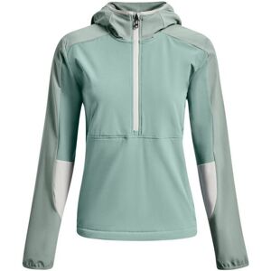 Under Armour Womenss Ua Terrain Half Zip Hoody In Green - Size Uk 12-14 (Womens)