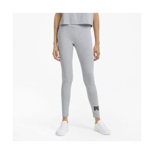 Puma Womens Essentials Logo Leggings - Grey Cotton - Size Small