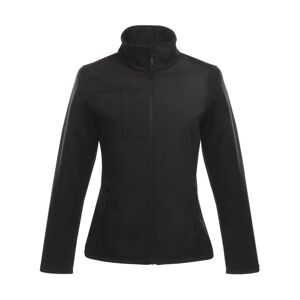 Regatta Professional Womens Ladies Octagon Ii 3 Layer Softshell Jacket - Black - Size 10 Uk