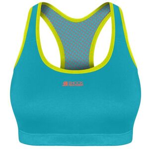 Shock Absorber Womens Active Crop Top Medium Impact Sports Bra - Blue Polyamide - Size X-Small