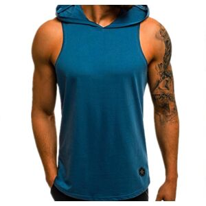 Benzbag Sleeveless Workout Hoodie - 5 Sizes & 7 Colours! - Blue   Wowcher