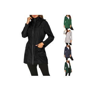Magexic Women'S Lightweight Raincoat - Black, Grey, Navy & Green   Wowcher