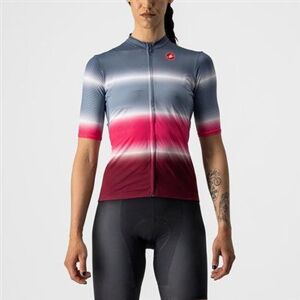 Castelli Dolce Womens Short Sleeve Cycling Jersey Light Steel Blue/Bordeaux
